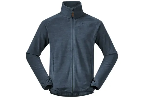 Bergans Hareid Fleece Jacket NoHood - Orion Blue - M - Funktionsjacke aus 100% Polyester mit Polartec-Fleece für optimale Wärmeisolation und Flexibilität. Ideal als Midlayer für Skitouren oder zum Wandern im Frühjahr und Herbst.