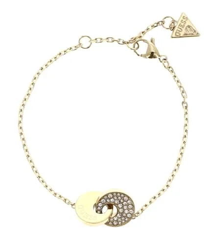 Guess Blooming Summer Two Links Pave Bracelet in gold von GUESS