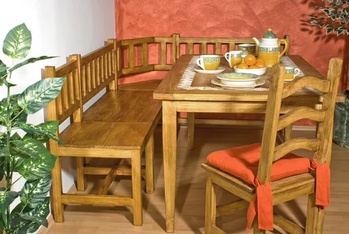 MEXICO Küchenbank 100cm aus massiver Pinie im Landhausstil von 1a Direktimport