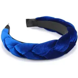 Geflochtenes Stirnband Damen aus Samt – Elastischer Haarreif im Criss Cross Design - Stylisches geflochtenes Stirnband für den modischen Look. Elastisch und bequem, passt sich perfekt an. Ideal für verschiedene Anlässe und Outfits. Perfekt als Geschenk für Freunde und Familie.