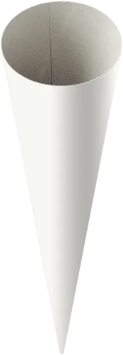 BRUNNEN HEYDA Schultüte Rohling weiß 35cm Ø11cm Geschwistertüte