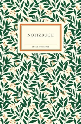 Notizbuch Insel-Bücherei »Grüner Blätterzauber«: Hardcover, A6, Blanko, 96 Seiten | Das perfekte Geschenkbuch zum Schreiben, Notieren, Skizzieren und Zeichnen | Kleinformatige Sonderausgabe