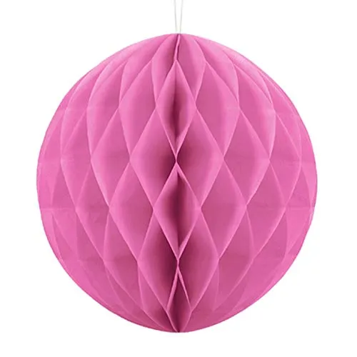 Unbekannt Wabenball 1 STK Ø 30 cm - Pompoms Wabenbälle Deckendeko Hängedeko Honeycombs (Rosa)