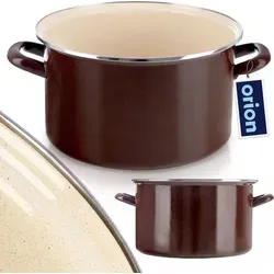 Emaille-Topf BROWN 28 cm