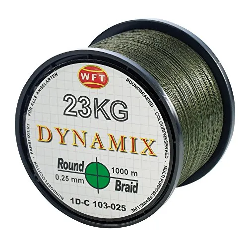WFT Angelschnur Dynamix Round Braid 0,35 mm, 1000 m von WFT
