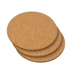 Kesper Untersetzer aus Kork, 26 cm Durchmesser 62759 , 1 Packung = 3 Untersetzer