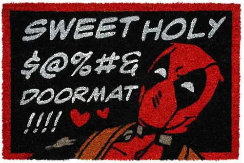Grupo Erik Merchandise-Figur Marvel Deadpool Türmatte - Originelle Fußmatte mit Marvel Deadpool-Design, perfekt für Fans und ein humorvoller Blickfang im Eingangsbereich.