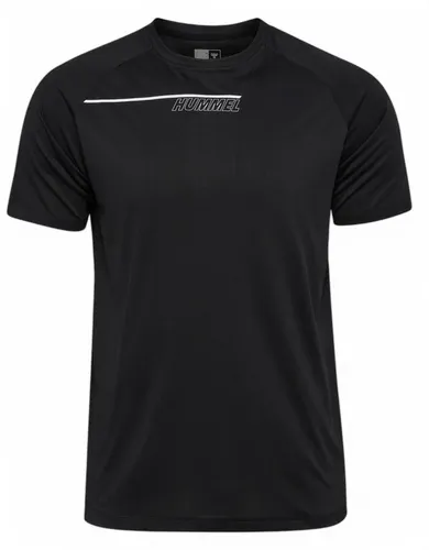 hummel Sport-Tshirt hmlCOURT Light Weight (atmungsaktiv, schnelltrocknend) schwarz/hellgrau Herren, Größe: M