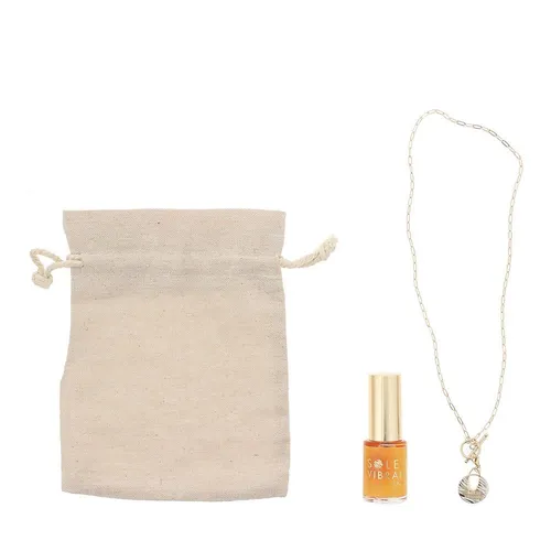 Lalique Soleil Vibrant 3pc Gift Set EDP 15ml  Necklace  Bag Women