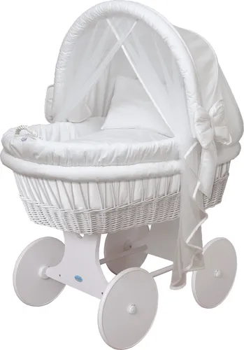 WALDIN Baby Stubenwagen-Set XXL in weiß von Waldin