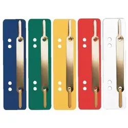 Heftstreifen Blau Recyclingkarton kurz 3,4 x 15 cm - 100 Stück, umweltfreundlich und ideal für die Organisation von Dokumenten