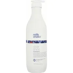 milk_shake Silver Shine Light Shampoo 1000ml - Shampoo für blondes, graues und weißes Haar, neutralisiert Gelbtöne sanft und pflegt intensiv mit Milchproteinen für gesunden Glanz.