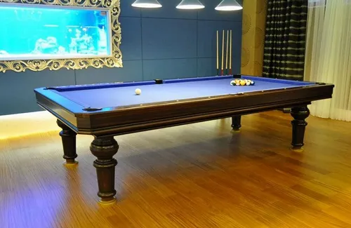 Billardtisch Pooltisch 8ft – Ideal für Freizeitspaß - Hochwertiger 8-Fuß Billardtisch für gesellige Abende, robuste Bauweise und elegantes Design in Braun. Perfekt für Spiel und Entspannung mit Freunden und Familie.