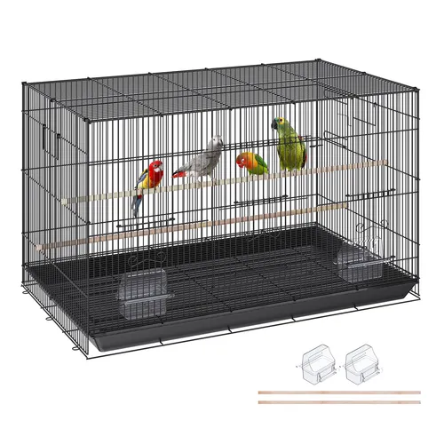 VEVOR Vogelvoliere 76x46x45cm - Volieren für Vögel, aus robustem Q195-Kohlenstoffstahl, ideal für eine sichere und komfortable Umgebung Ihrer gefiederten Freunde.