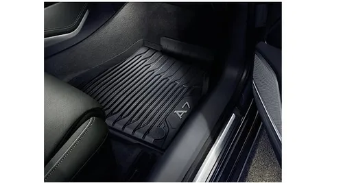 Audi 4K8061501041 Gummi Fußmatten 2-teilig vorn Gummimatten mit A7 Schriftzug Allwettermatten schwarz