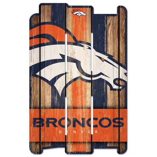 Wincraft PLANK Holzschild Wood Sign - NFL Denver Broncos - Stylisches Holzschild für Denver Broncos Fans, ideal zur Dekoration und als Geschenk für jeden NFL-Anhänger.