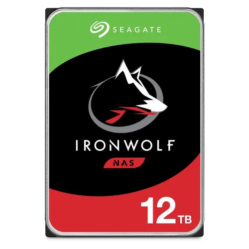 Seagate 12TB ST12000VN0008 - 3.5 Zoll NAS HDD IronWolf, 7200 RPM für hohe Leistung und Zuverlässigkeit in Multi-User-Umgebungen