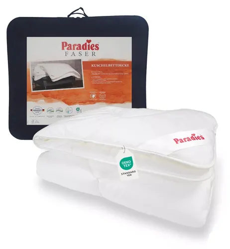 Paradies Halia-Fill Ganzjahresbettdecke 135x200 - Die Paradies Halia-Fill Bettdecke bietet mit ihrer innovativen Füllung aus 50% recycelten Materialien ein optimales Schlafklima. Waschbar bis 60°, ideal für ganzjährige Nutzung.