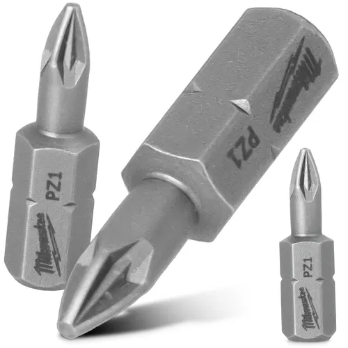 Magnetisch Bit PZ1 25 mm Pozidriv Stahl Schraubendreher 1/4'' Schaft Magnetbit