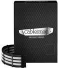 CableMod C-Series PRO ModMesh RM Black Label, RMi & RMx - Stromkabelkit - Schwarz, weiß (CM-PCSR-16P3KIT-NKKW-R)