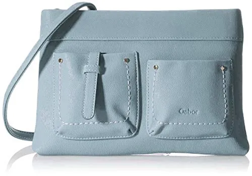 Gabor Damen Leonie Cross Bag, mid Blue