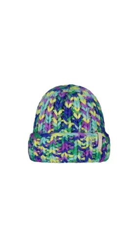 Barts Miterra Beanie violet (18) – Nachhaltige Damenmütze - Stylishe Miterra Beanie von Barts aus 50% recyceltem Polyester. Handgestrickt mit weichem Fleeceband-Futter für besonderen Komfort. Ideal für kalte Tage und umweltbewusste Mode.