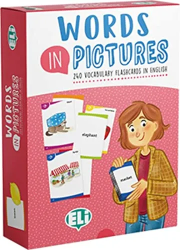 Words in Pictures: 240 illustrierte Lernkarten für Sprachenlernen - Lernkarteikarten mit 240 bunten Illustrationen zur spielerischen Förderung von Sprachkenntnissen. Ideal für Kinder und Sprachschüler!