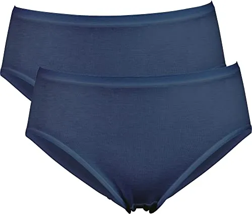 Erwin Müller Damen-Hüftslip 2er-Pack Modal Marine Größe 44