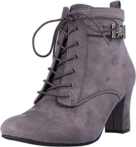 Hirschkogel Damen Stiefelette, grau, 41 EU