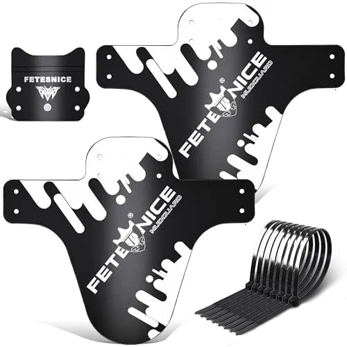 FETESNICE Schutzblech Mountainbike, verstellbares MTB Schutzblech, Fahrrad schutzbleche vorne und hinten, kompatibel mit 26