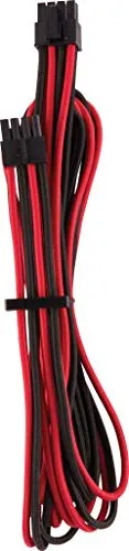 Corsair Premium Sleeved Netzteil Kabel Typ4 Rot/Schwarz von Corsair