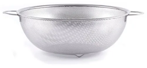 Hendi Gemüsesieb 31.50 cm - Hochwertiges Küchensieb - Küchensieb aus rostfreiem Edelstahl, ideal zum Abtropfen von Gemüse und Obst. Perfekt für die Zubereitung gesunder Gerichte.