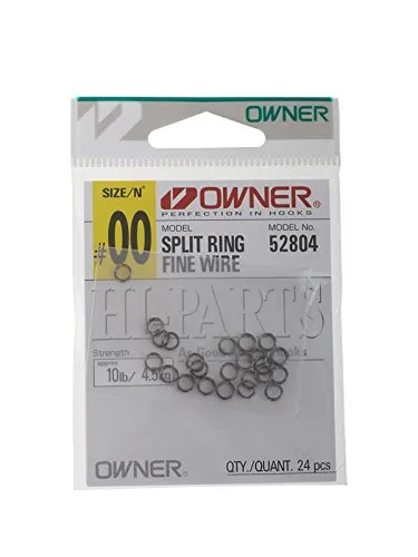 Owner Splitringe - Sprengringe, Größe/Tragkraft/Packungsinhalt:Gr. 00/4.5kg / 24 Stück