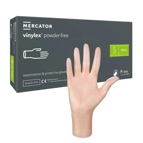 Produktbild Vinyl Handschuhe Einweghandschuhe 100 Stück Box (S M L XL