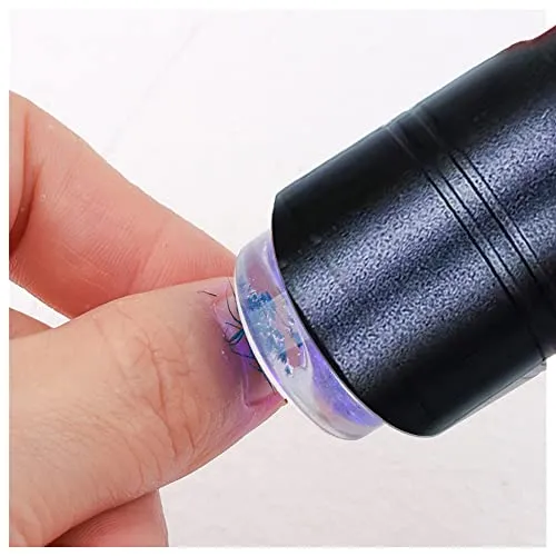 Chedin Mini LED Nageltrockner UV Taschenlampen Gel Licht, 15s Schnell trocknend Nagellack Aushärtelampe UV Sensor Nagellampe Aushärtelampe (Schwarz)
