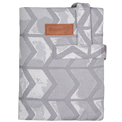 Hoppediz Wickelauflage Wickelmax Design Amsterdam stone - Wickelauflage in grau, aus 100% Baumwolle, ideal für die sichere Wickelzeit ab Geburt, mit wasserabweisender Polyester-Beschichtung.