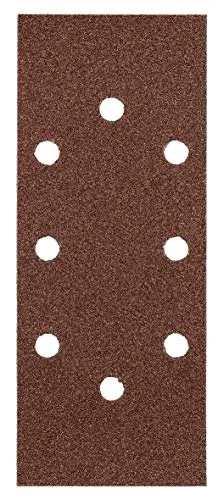kwb Schleifstreifen 93x230 mm aus Korund in den Körnungen 40, 80, 120, 180, hochwertige Verleimung, robuster Papierträger, universal einsetzbar für den Schliff von Holz und Metall