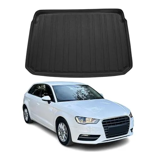 OMAC Kofferraumwanne für Audi A3 8V Sportback 2012-2020 - Fahrzeugspezifische Kofferraumwanne aus Gummi-TPE, perfekt passend, wasserdicht und rutschfest. Leicht zu reinigen und ideal für den Allwetter-Einsatz.