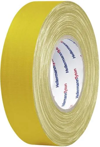 HellermannTyton HTAPE-TEX-YE-19x50 712-00502 Gewebeklebeband HelaTape Tex Gelb (L x B) 50m x 19mm 1St.