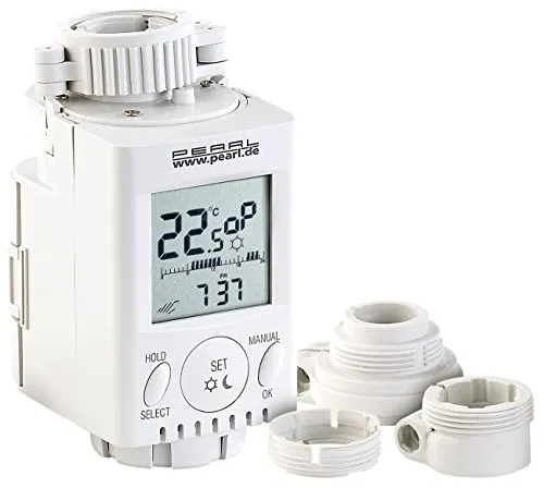 PEARL Programmierbares Heizkörper-Thermostat (Energiesparregler)