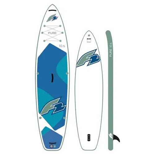 F2 SUP Stand Up Paddle Board Pure - 11,6 Fuß Weiß - Boards für Stand-Up Paddling, stabil und sicher dank robuster Dropstitch-Konstruktion – ideal für Einsteiger und entspannte Touren mit hohem Komfort.