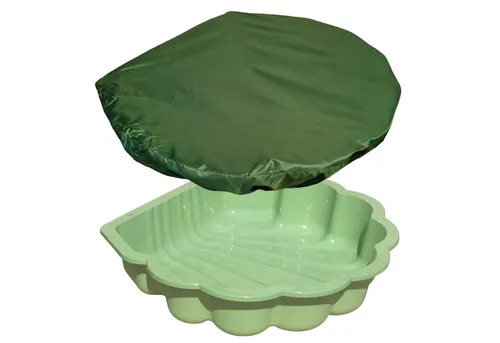 TikTakToo Sandkasten Wasser- und Sandmuschel (2-tlg) - Vielseitiger Sandkasten mit Wasser- und Sandmuschel für Kinder von 1 bis 6 Jahren, ideal zum Planschen und Spielen. Optional mit Abdeckplane für Sauberkeit.
