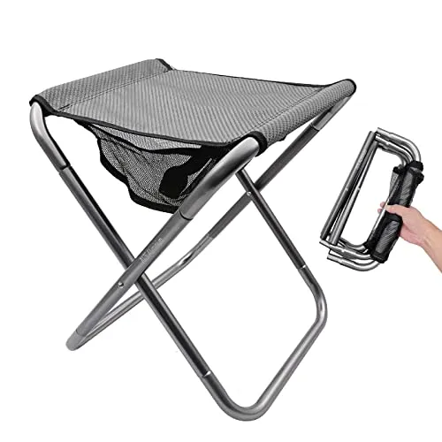 LYHLYA Camping Stool, Camping Klappstühle 40x33x36cm Tragbaren Faltbaren Hocker Zusammenklappbare Hocker für Reisen, Camping, Wandern, Angeln, Gartenarbeit, Strand