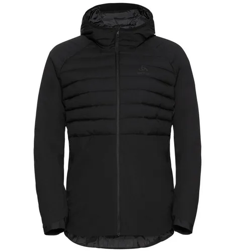 Odlo Damen Ascent Insulated Jacke schwarz - Funktionsjacke mit G-loft Eco und Primaloft-ThermoPlume-Füllung für optimale Wärme und Bewegungsfreiheit bei Outdoor-Abenteuern.