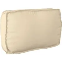 vidaXL Sitzauflage Palettenkissen für Rückenlehne Beige 70 x 40 x 12 cm - Auflagen für den Außenbereich, wasserabweisend und modern im Design, ideal für entspannte Momente auf der Terrasse oder im Garten.