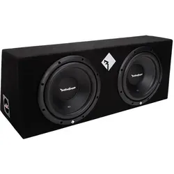 Rockford Fosgate R2-2X10 PRIME Subwoofer 2 x 25 cm - Car-HiFi-Lautsprecher mit 400 W RMS Leistung und kompaktem Bassreflexgehäuse für druckvollen, klar definierten Sound – ideal für Fahrzeuge mit begrenztem Platz.