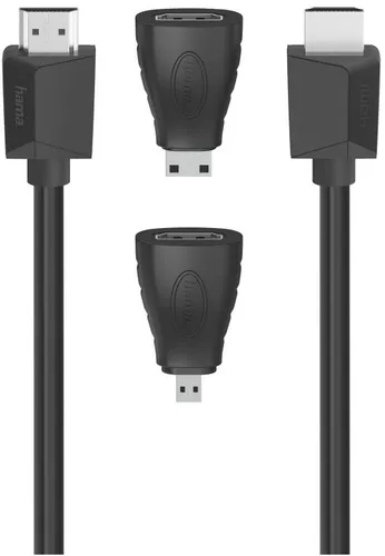 Hama High Speed HDMI-Kabel (1,5m) - HiFi-Kabel für hochauflösende Video- und Audioübertragung, ideal für Fernseher und Projektoren, 1,5m Länge für flexible Anschlüsse.