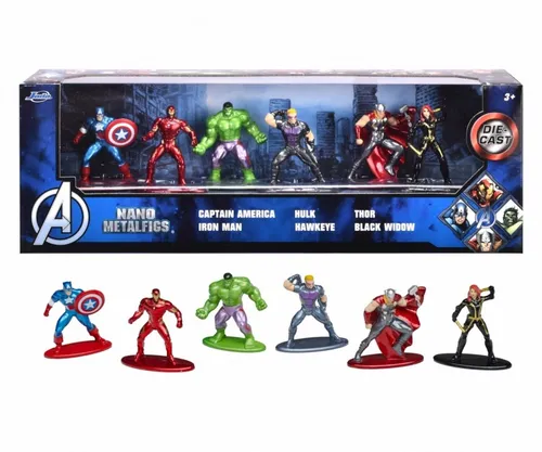 Metal figures Avengers 6-pack 4 cm JADA TOYS 4006333088186