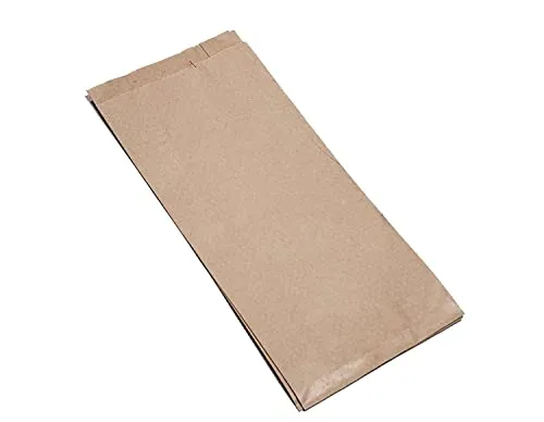 Faltenbeutel Bäckertüten Imbiss & Snackfaltenbeutel Papier Bio Recyclingmix natur/braun 20+7x42cm (433) 35g/m² 500