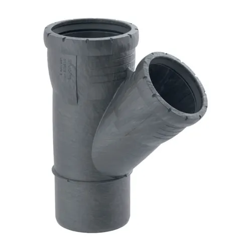 Geberit Silent Pro Abzweig 393433141 DN 90/70, 45° - Hochschalldämmender Abzweig für Abwasserleitungen in schallgeschützten Gebäuden, ideal für Druckleitungen mit geprüfter Qualität.
